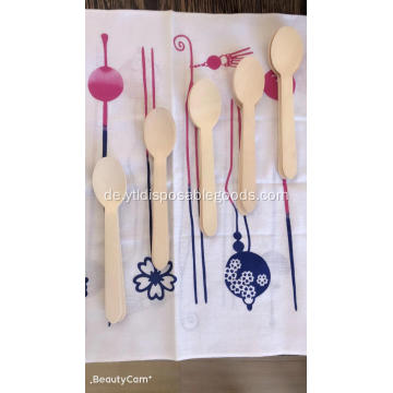 Einweg Holzmesser Spork Löffel Set